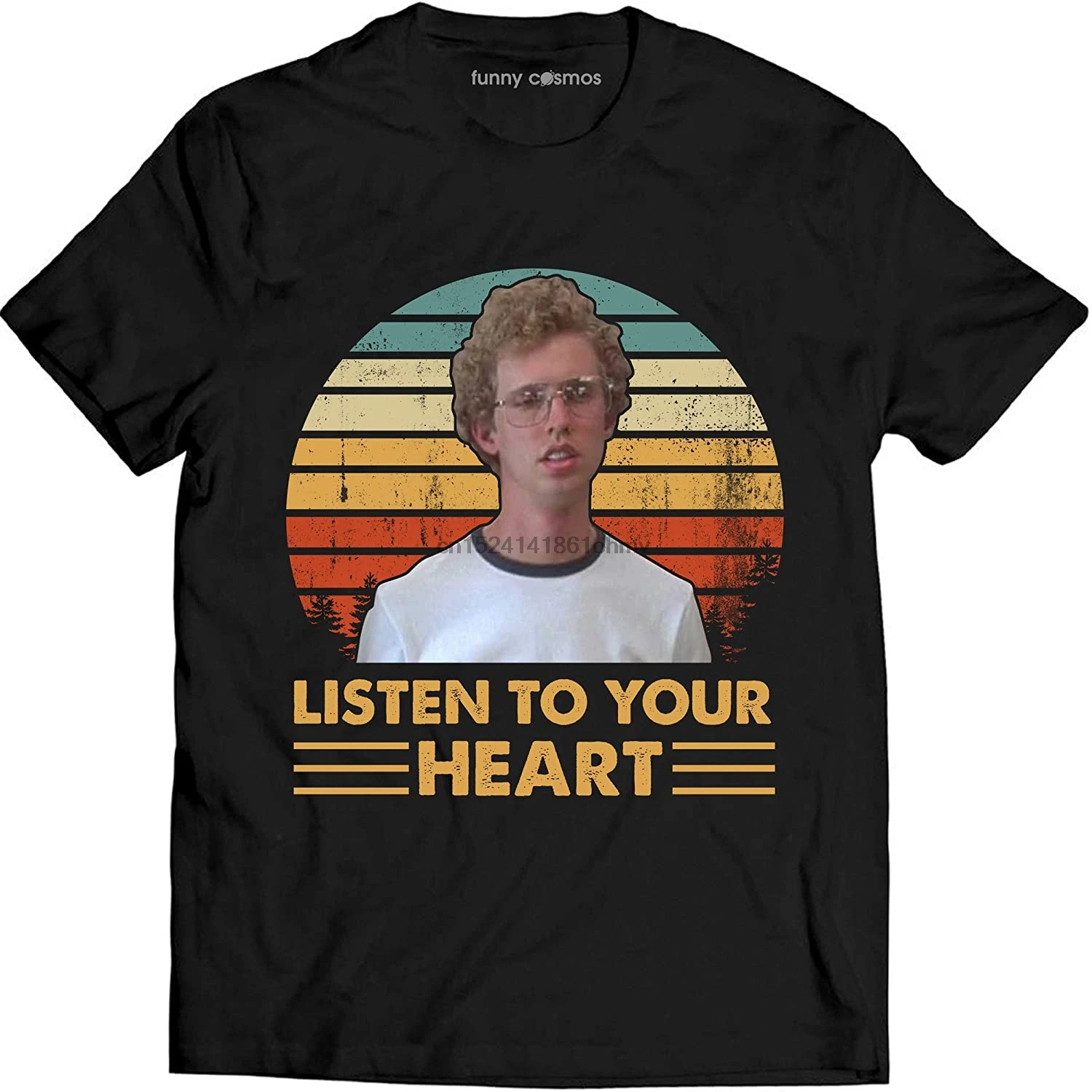 Футболка с надписью Слушайте свое сердце винтажная изображением Наполеона