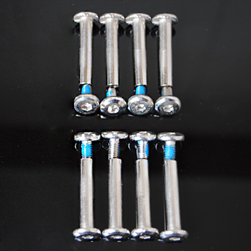 

Tighten Replacement Round Head Shoes Accessories Inline Roller Axles Skate Wheel Bolt Set Nut Practical Screws Iron Hardware