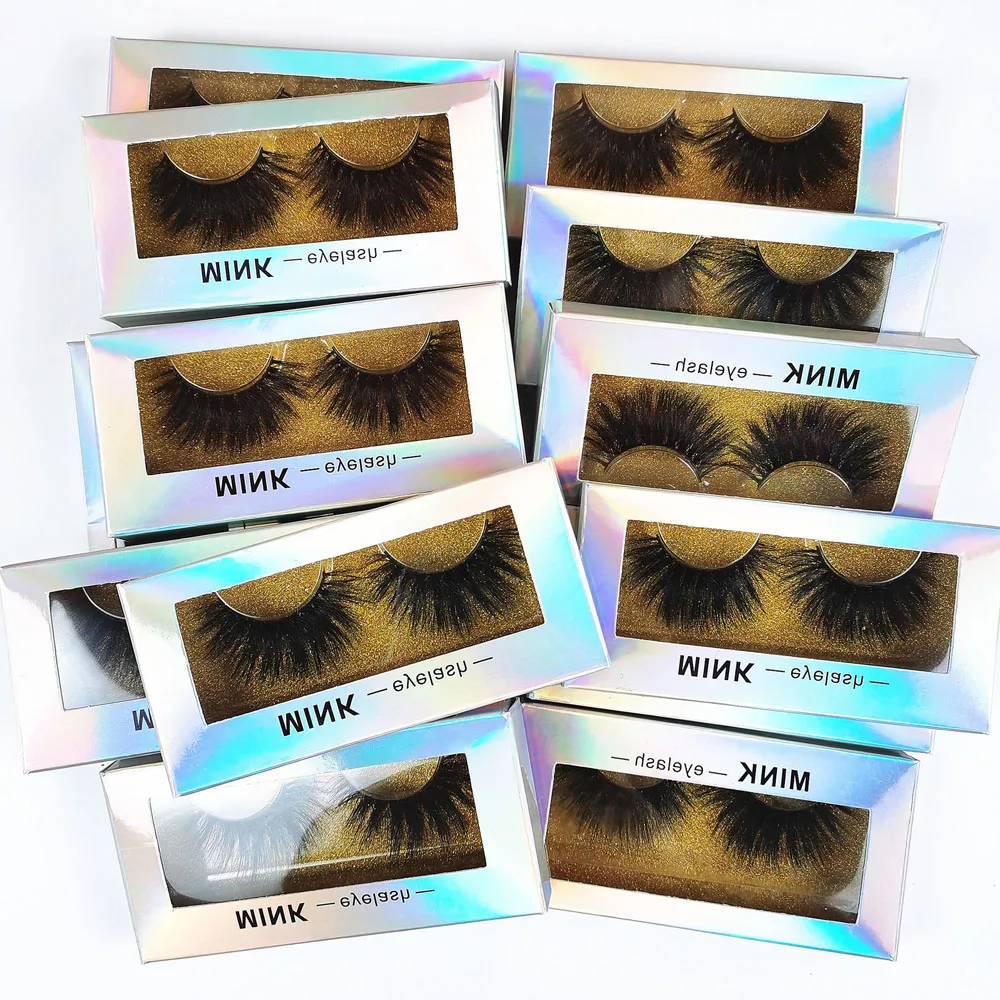 Норковые ресницы 5D 25 мм без жестокости ручной работы многоразовые длинные для