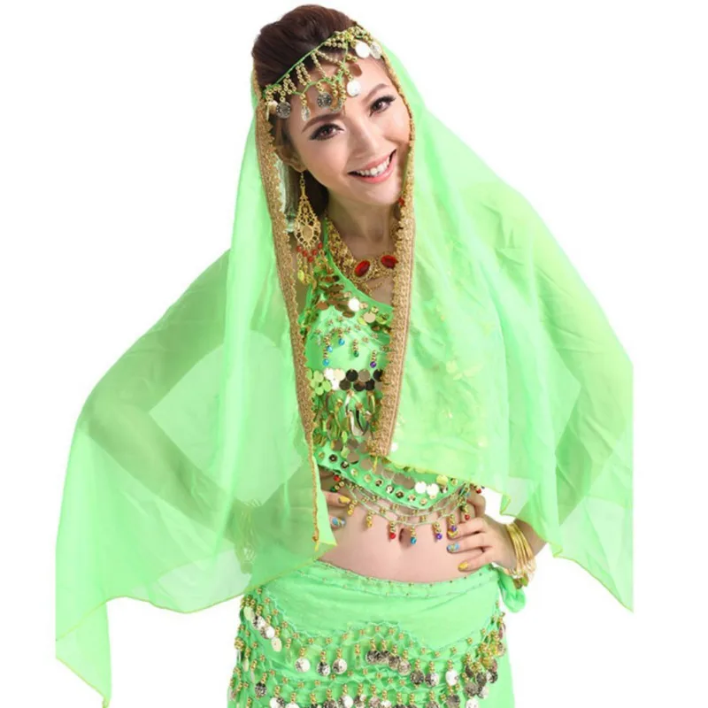 Женская шифоновая шаль для танца живота большая юбка шарф цыганский родовой
