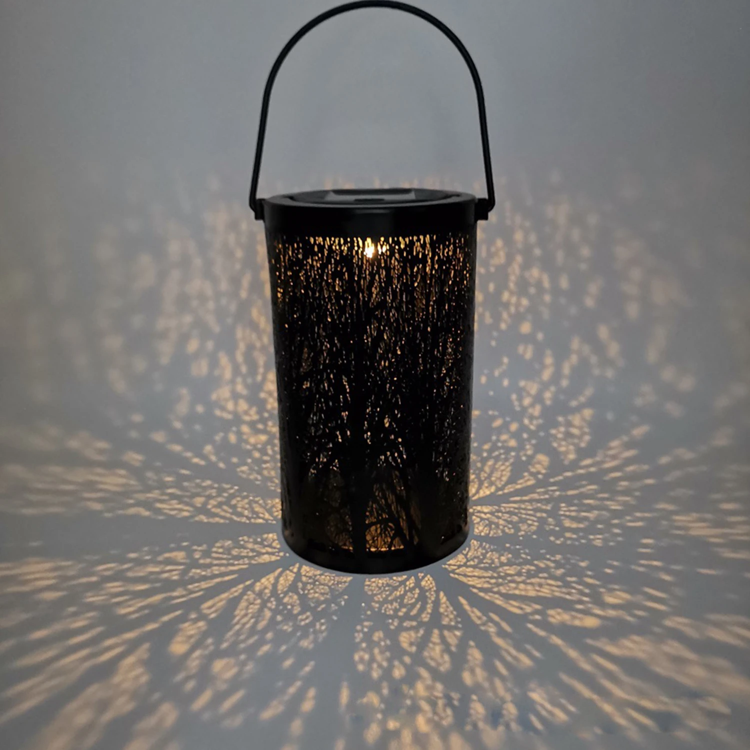 Светодиодный светильник на солнечной батарее полый садовый подвесной