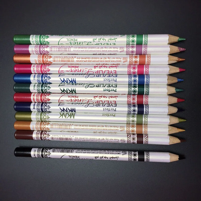 

12 Pcs/Set Mixed Colors Make Up Eyeliner Pencil Waterproof Eye Liner Beauty Pen Cosmetics Eyes Makeup Tools SANA889