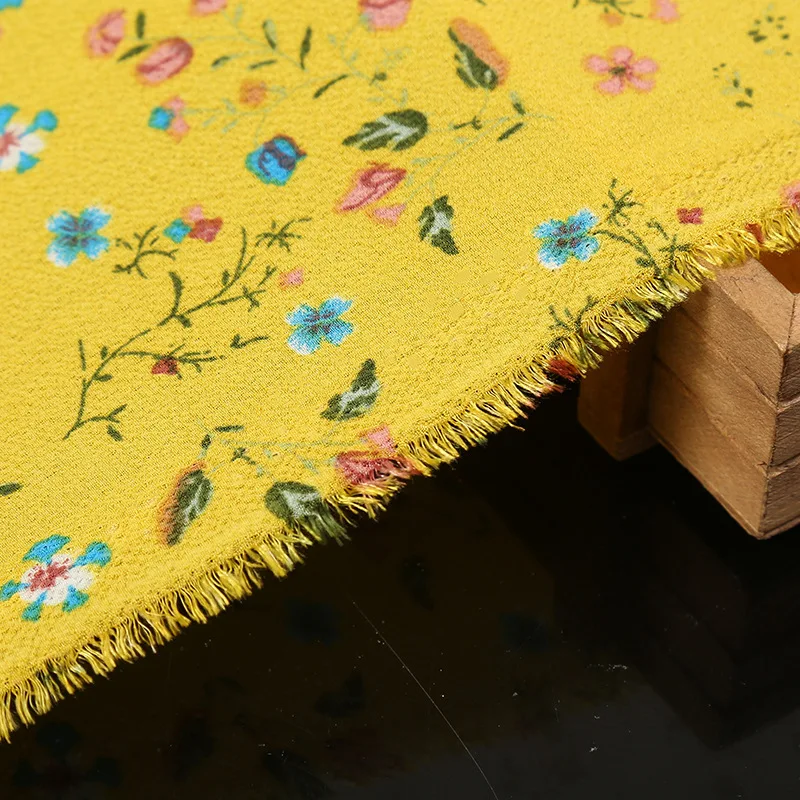 

1meter/lot New Polyester Fabric Printed Fabric Garment dress Fabric Floral printed chiffon