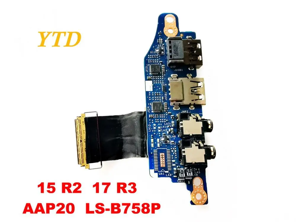 Оригинальный Для DELL 15 R2 17 R3 звуковая плата USB доска AAP20 LS B758P испытанное хорошее