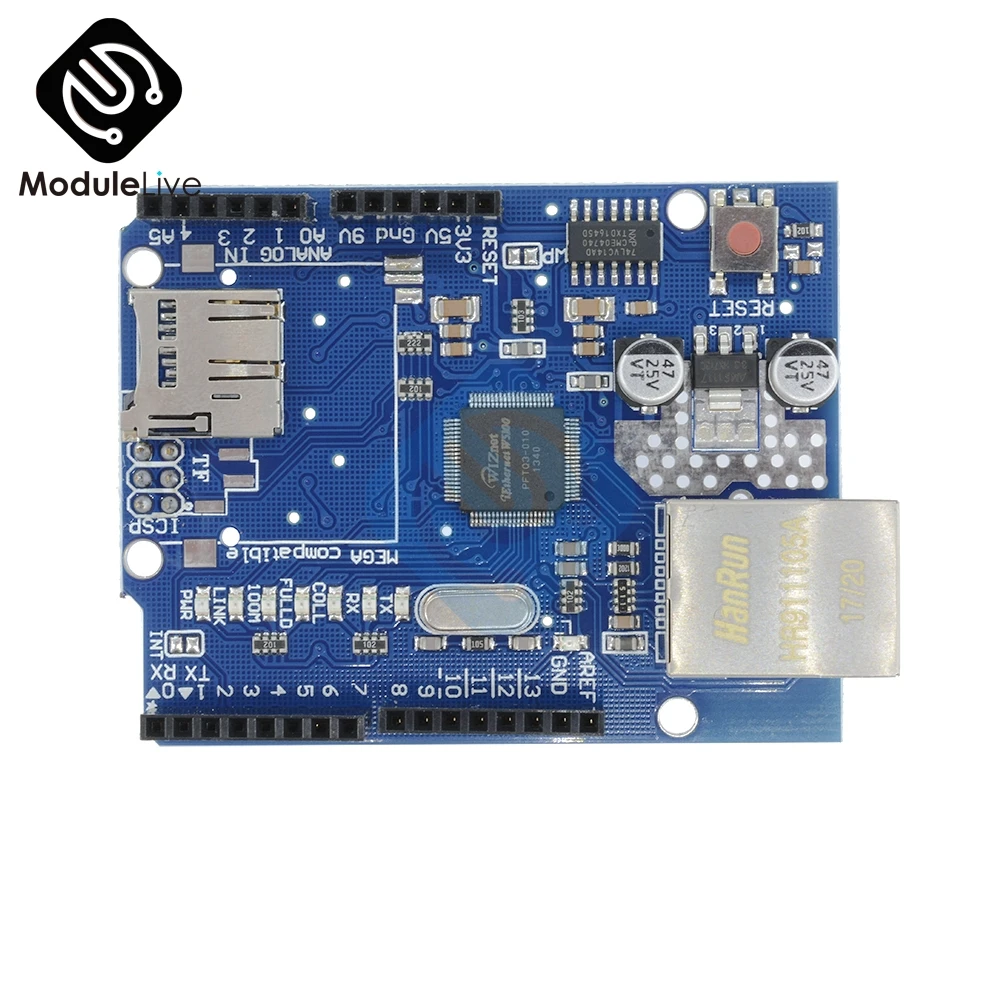 1 комплект W5100 Ethernet щит UNO сетевая плата расширения SD карта для arduino с Mega 2560 R3 Mega2560