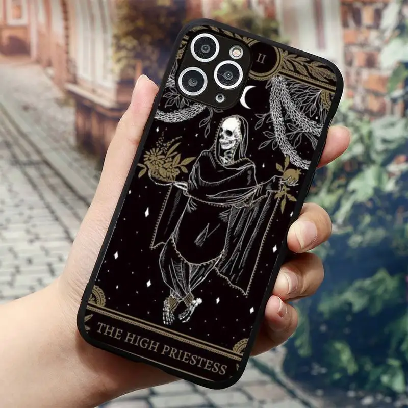 

Tarot Constellation Skeleton Phone Case for iPhone 11 12 mini pro XS MAX 8 7 6 6S Plus X 5S SE 2020 XR