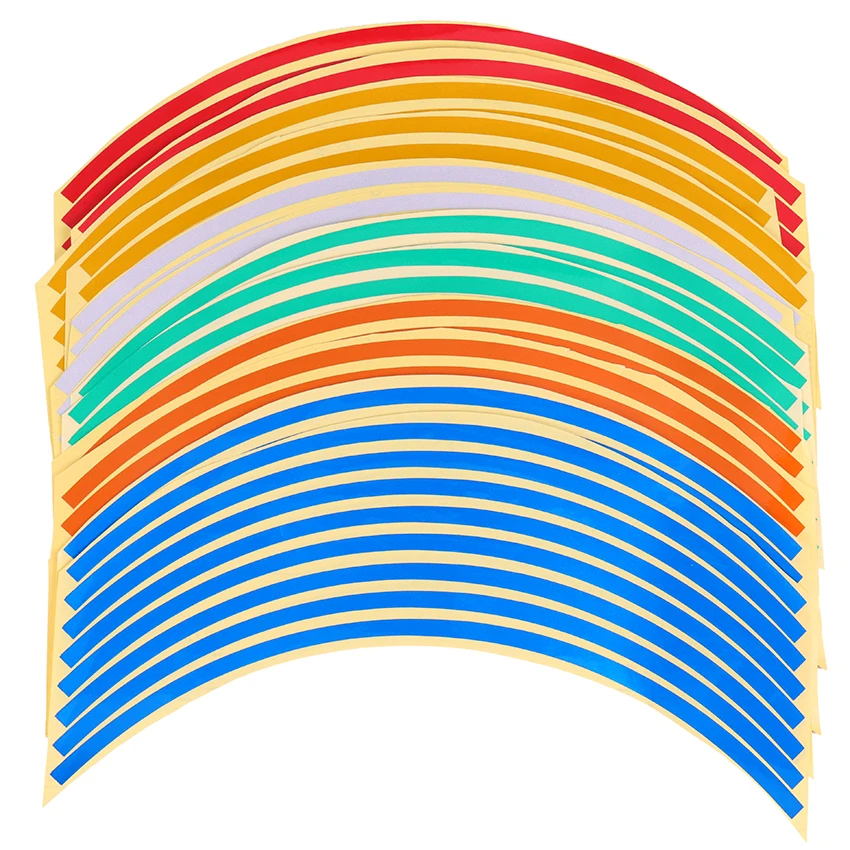 Светоотражающие Полоски обод колеса для мотокросса полосатые наклейки 16 шт.