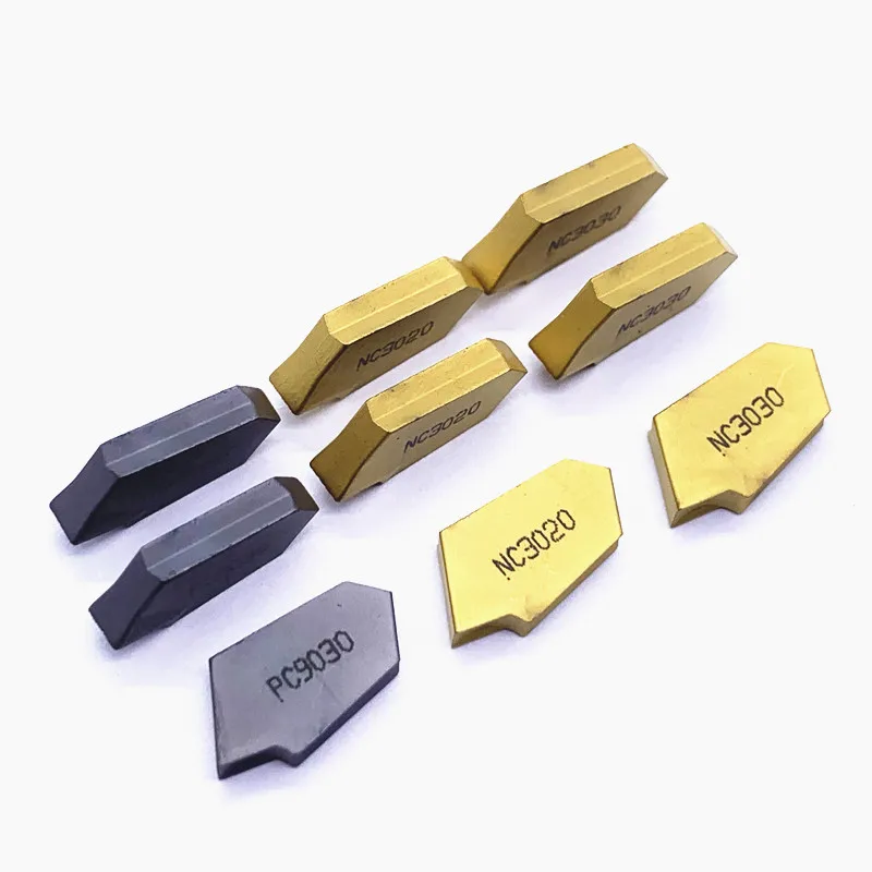 

Tungsten Carbide SP200 SP300 SP400 PC9030 / NC3020 / NC3030 Slotted Carbide Inserts Parting Grooving Tool CVD+PVD Lathe Tools