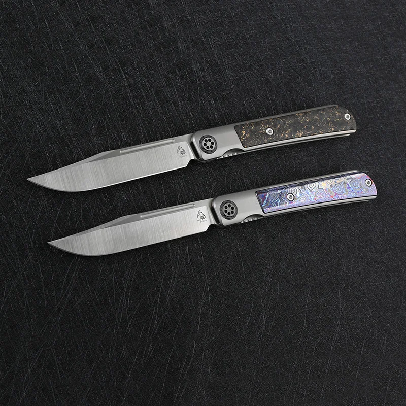 Складной нож Maxace Mcstudio циркониевый клинок S110V титановая ручка для кемпинга охоты