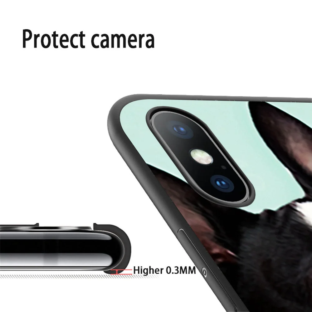 Мягкий силиконовый чехол Coque boston terrier для телефона iPhone 11 Pro Max X 5S 6 6S XR XS 7 8 Plus |