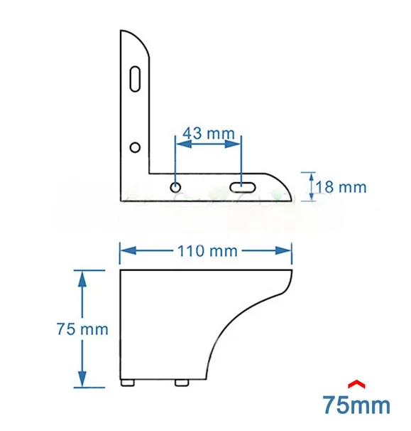 

Hollow Out Modern Furniture Sofa Legs Modern Style Metal Furniture Leg for Sofa Cabinet TV Bench with Screws 75mm/100mm 4/1PCS