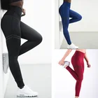 Женские Спортивные Компрессионные Леггинсы, длинные брюки для фитнеса, Колготки с высокой талией, женские зимние штаны, высокие эластичные спортивные штаны для бега, йоги