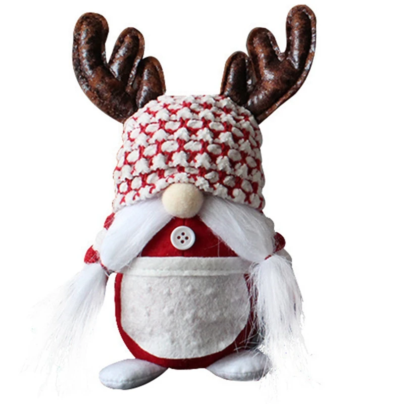 

Рождественские украшения для кукол без лица, оленьи куклы, белая борода, карликовая стоячая кукла, украшение для окна шоу