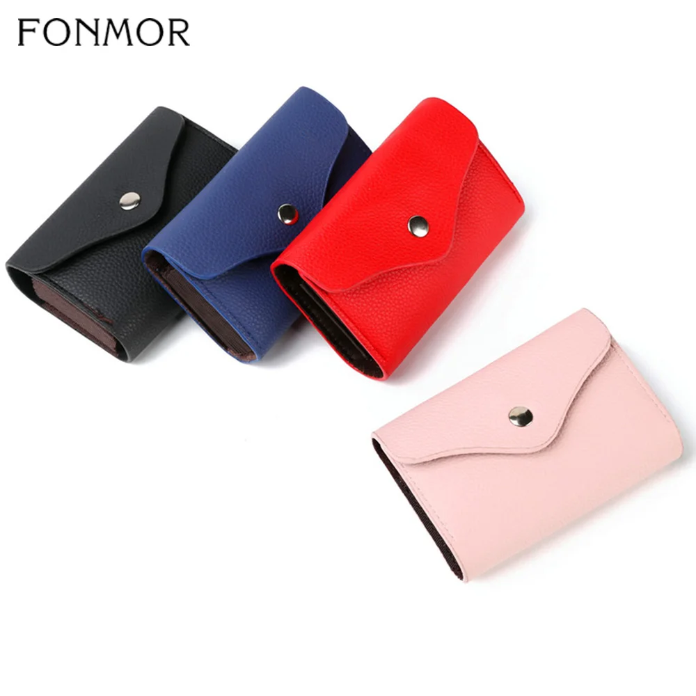 Кошелек Fonmor мужской из натуральной кожи клатч воловьей кредитница с застежкой