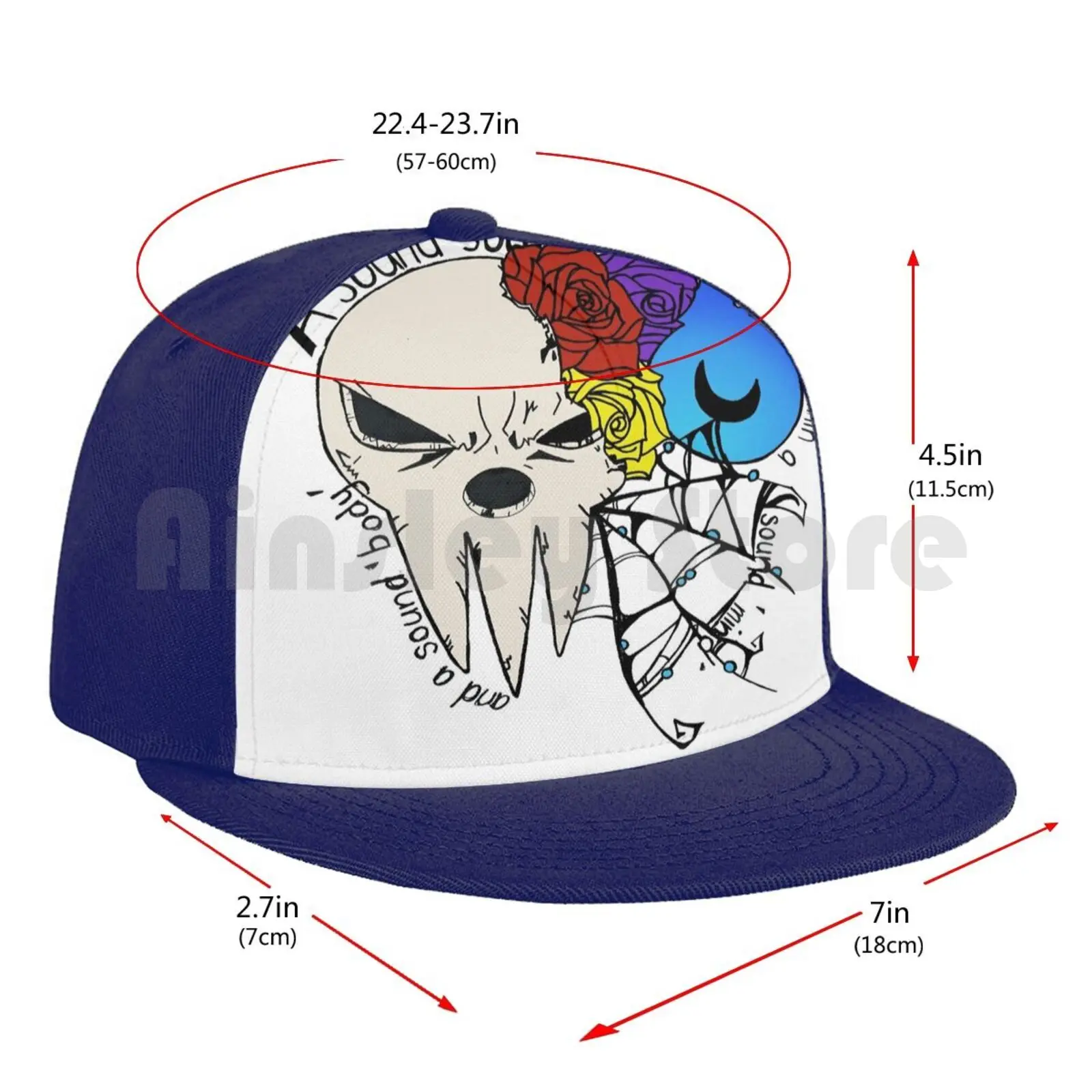 

Soul Eater Baseball Cap Unisex Mesh Casual Print Adjustable Lord Death Souls Soul Eater Anime Manga