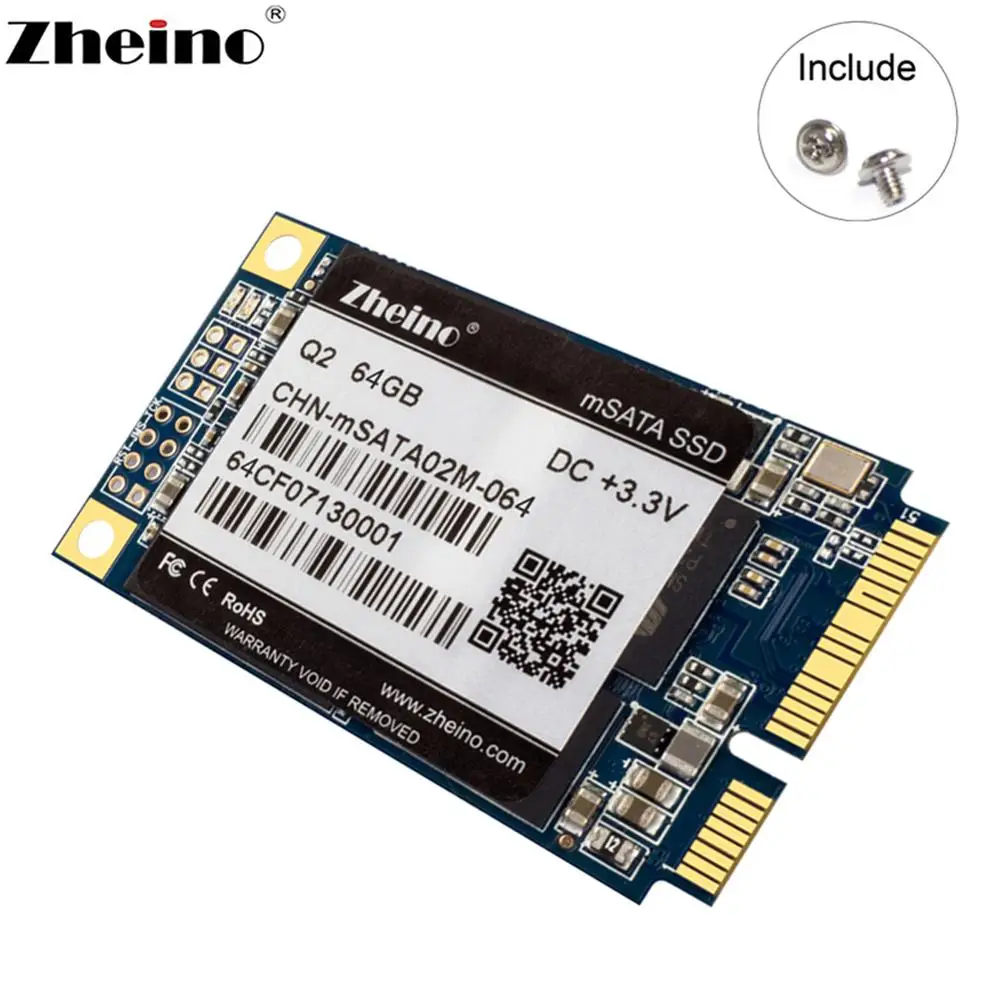 Zheino Q2 mSATA SSD 128 Гб MLC Внутренний твердотельный накопитель для настольного