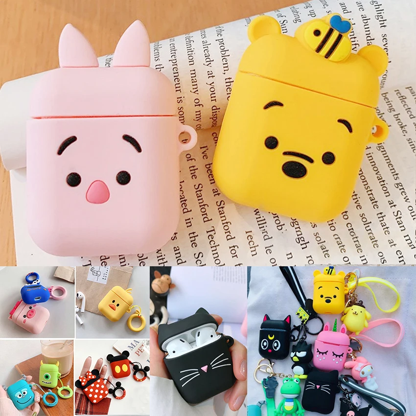 Для AirPods чехол милый мультфильм защитный чехол прекрасный для Airpods беспроводные наушники чехол для Air pods аксессуары чехол для наушников