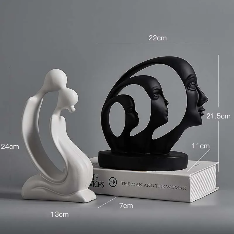 

Nordic Home Furnishing Half Face Statue Decoration Wine Cabinet Abstract Creative Character Decoration Newlyweds Room Decoration