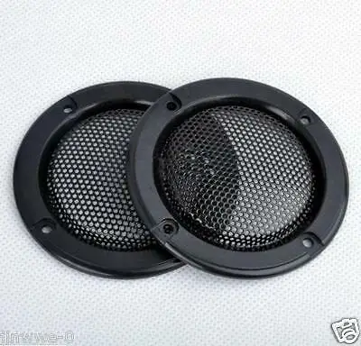 2pcs 2" inch 1# Speaker Grille Metal Mesh Decorative Circle Tweeter Audio Cover | Accessories