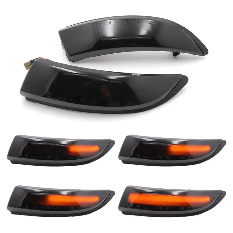 

Pair Flowing Turn Signal Light LED Rearview Mirror Dynamic Indicator Blinker For Ford Fiesta 2008-