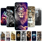 Чехол для Realme C21Y C25Y, силиконовая задняя крышка, чехол для OPPO Realme C21Y C25Y 4G, мягкий чехол RMX3261, чехол с волком, тигром, львом, медведем