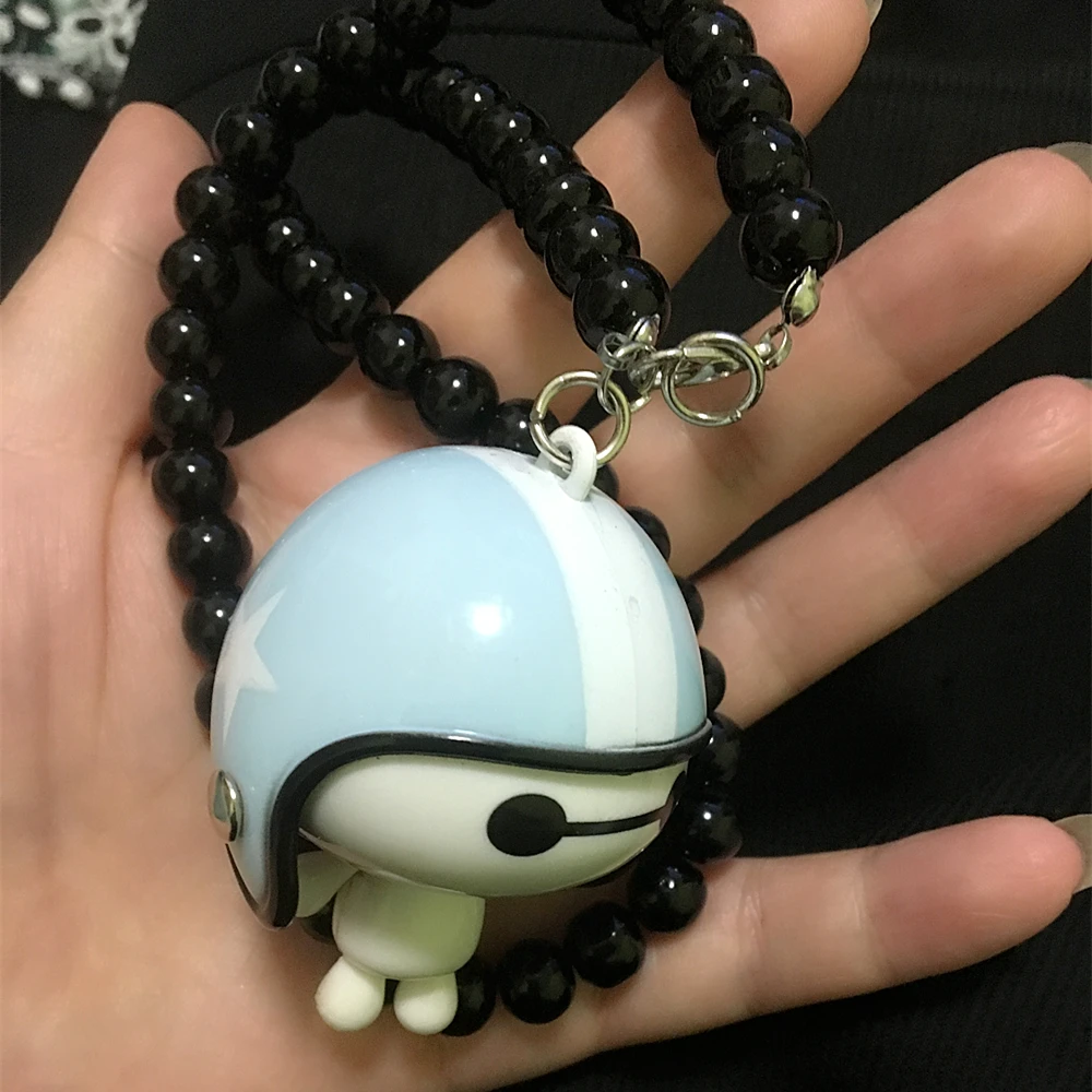 Новый автомобиль кулон милый шлем робот Baymax кукла висячие украшения автомобилей