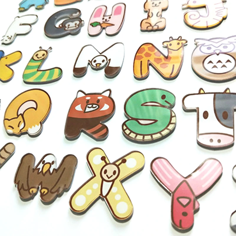 Рождественские Мультяшные животные буква английское имя дети как кухня наклейка