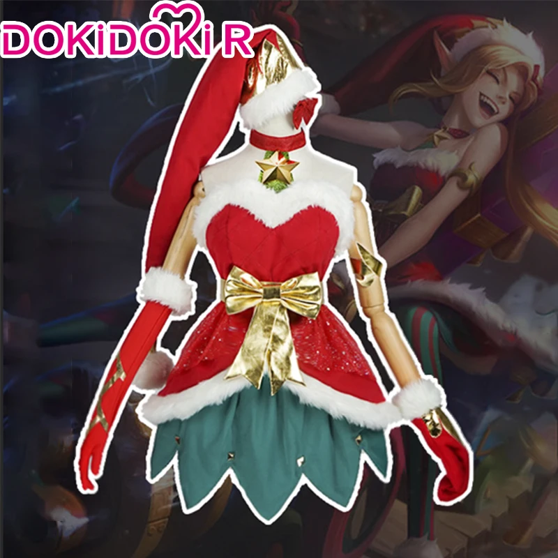 

DokiDoki-R League of Legends Game Cosplay Jinx Cosplay Costume Christmas Ver League of Legends Jinx Women Sexy Costume Plus