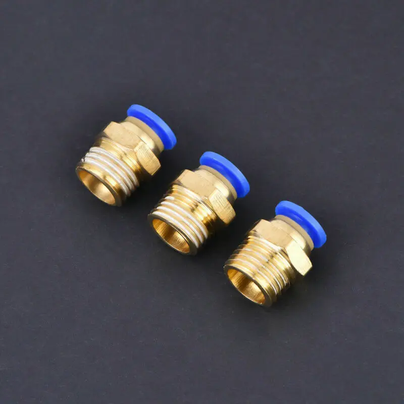 25pcs Outer Dia. 6mm 1/4 Inch Pneumatic Plug-In Quick Connector Joint Air Line Tube Accessories | Инструменты