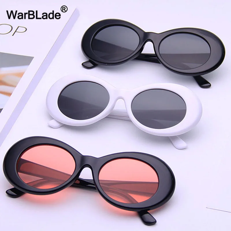 2020 классические Овальные Солнцезащитные очки в стиле Курта Кобейна винтажные