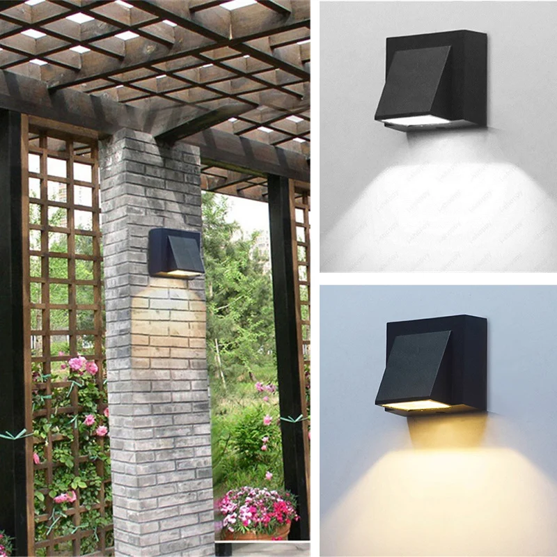 

Waterproof 5W/12W Led Wall Lamp, Indoor And Outdoor Use, Recessed Cube Wall Lamp, Porch And Garden Light Bedroom Living Room