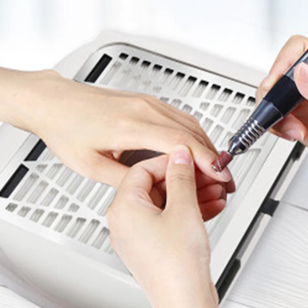 

Nail Dust Collector with Filter 80W High Power Vacuum Cleaner Suction Dust Collector Machine Nail Fan Art Salon Equipment with U