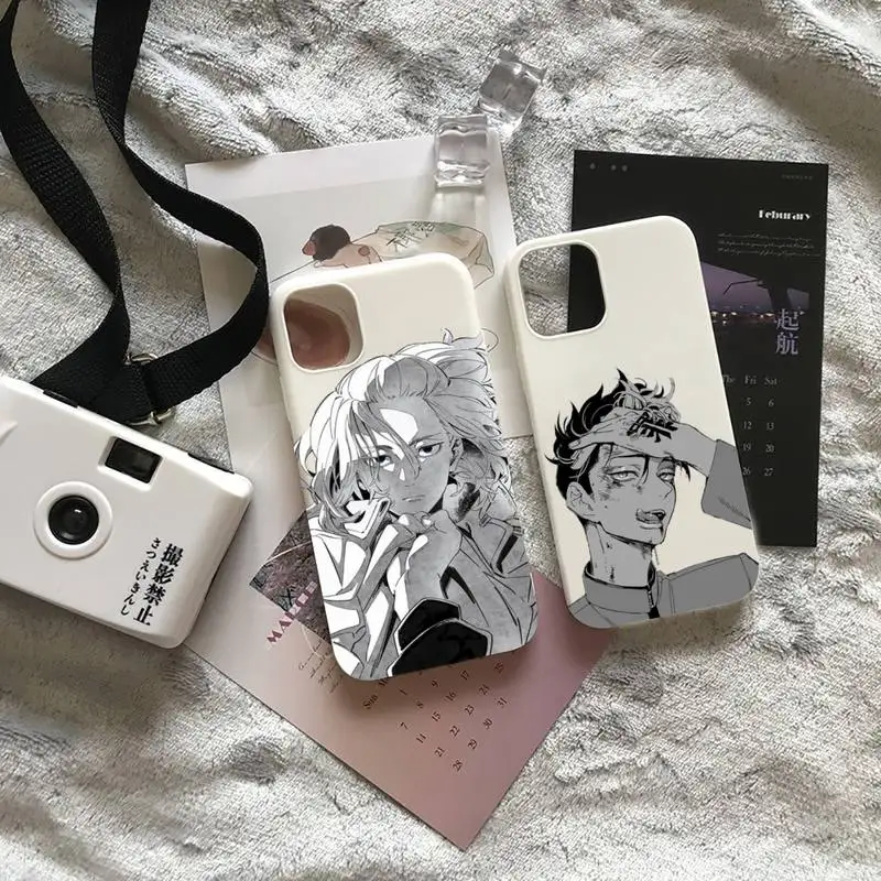 

Tokyo Avengers Phone Case White Candy Color for iPhone 6 7 8 11 12 s mini pro X XS XR MAX Plus