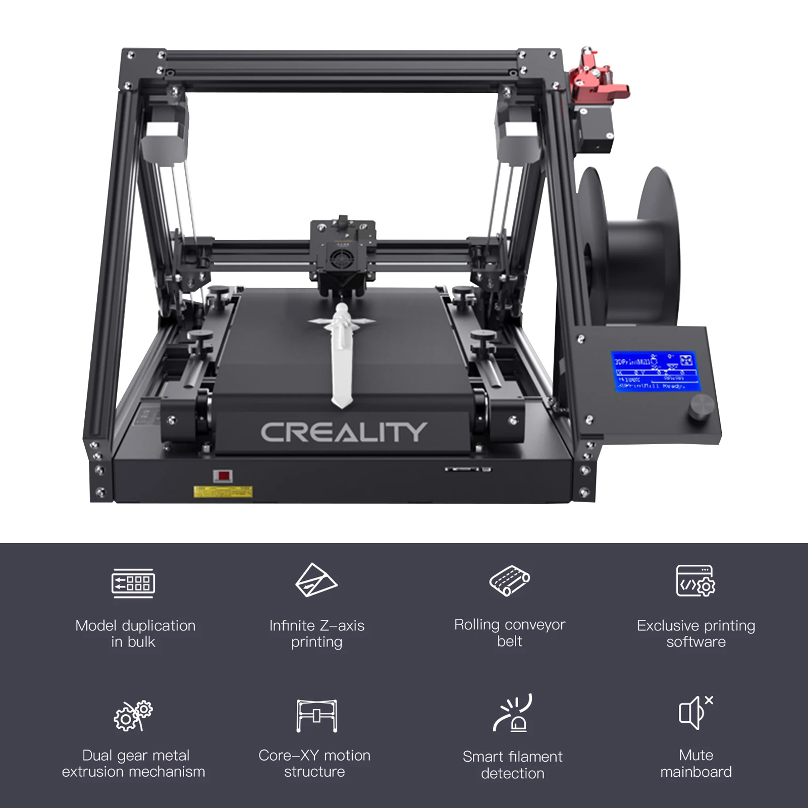 Creality 3dprintmill (CR-30) CR-30-ременная 3D-печать бесшумная работа материнской платы в