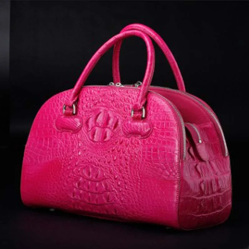 Новая женская сумка ourui из натуральной крокодиловой кожи электрическая синяя