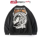 Толстовка LAPPSTER мужская с графическим принтом, уличная одежда в стиле Харадзюку, Свитшот в Корейском стиле, модный винтажный пуловер, осень 2022