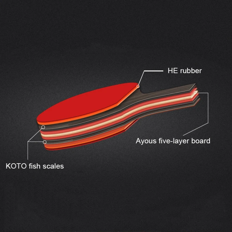 

BOER 6STARS Paulownia Table Tennis Racket Lightweight Powerful Ping Pong Paddle Bat Grip Table Tennis Training with bag