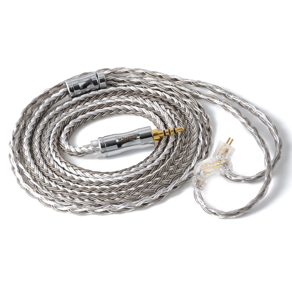 NICEHCK C16-4 16 Core посеребренный кабель 3,5/2,5/4,4 мм разъем MMCX/2Pin/NX7/QDC разъем для TRNV90 KZZSX TFZ QDC NX7/DB3 BL-03 - Цвет: 2.5mm With NX7 Pin