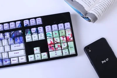 1 комплект колпачки для механических кнопок клавиатуры 60/87/104 клавиш Yanyu Jiangnan PBT