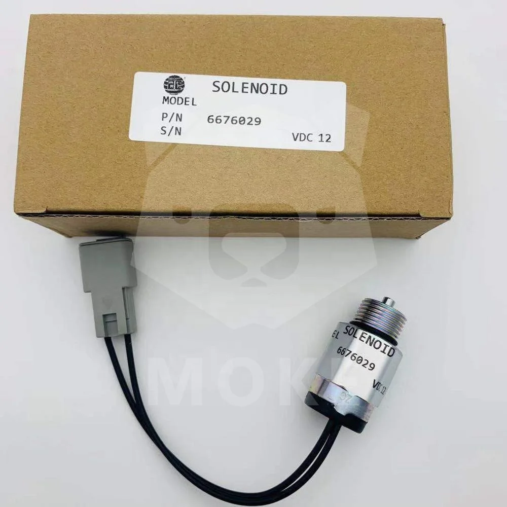 

6676029 Stop Solenoid Valve 12V 24V Fuel Shutoff Solenoid for Loaders 963 S100 S130 S150 S160 S175 S185 S205