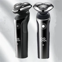 3d man electric shaver floating rotary beard razor quickly charging shaving machine men face grooming hair cutter shave trimmer