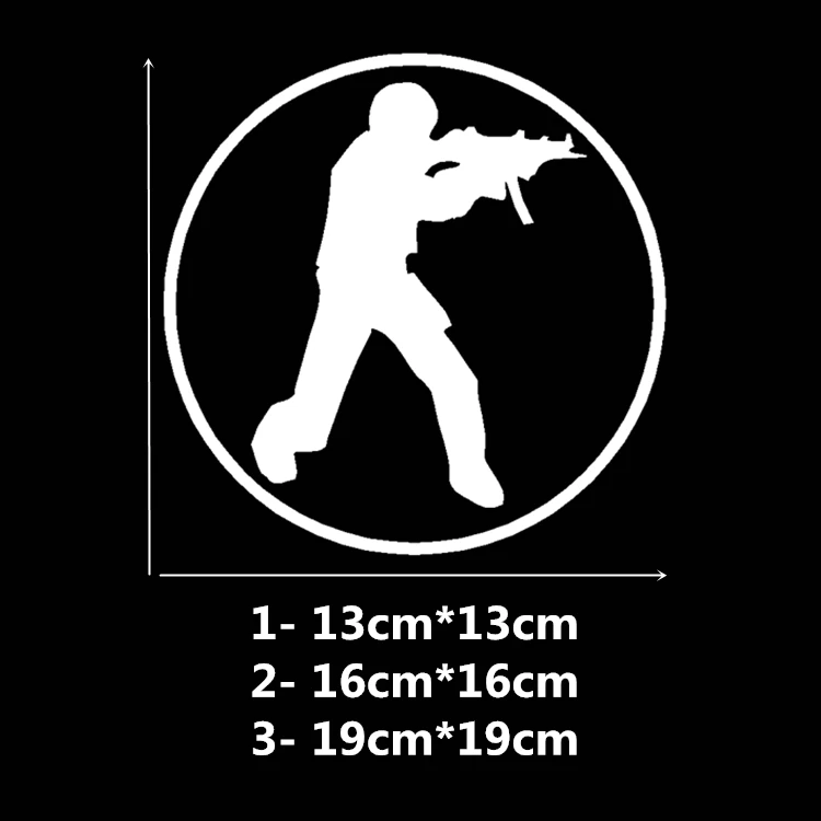 CS Counter Strike автомобильные наклейки креативные Декоративные для топливного бака