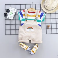 boy clothes summer baby boy clothes set cartoon toddler baby infant girls outfits t shirtbib pants kids clothing sets tracksuit
