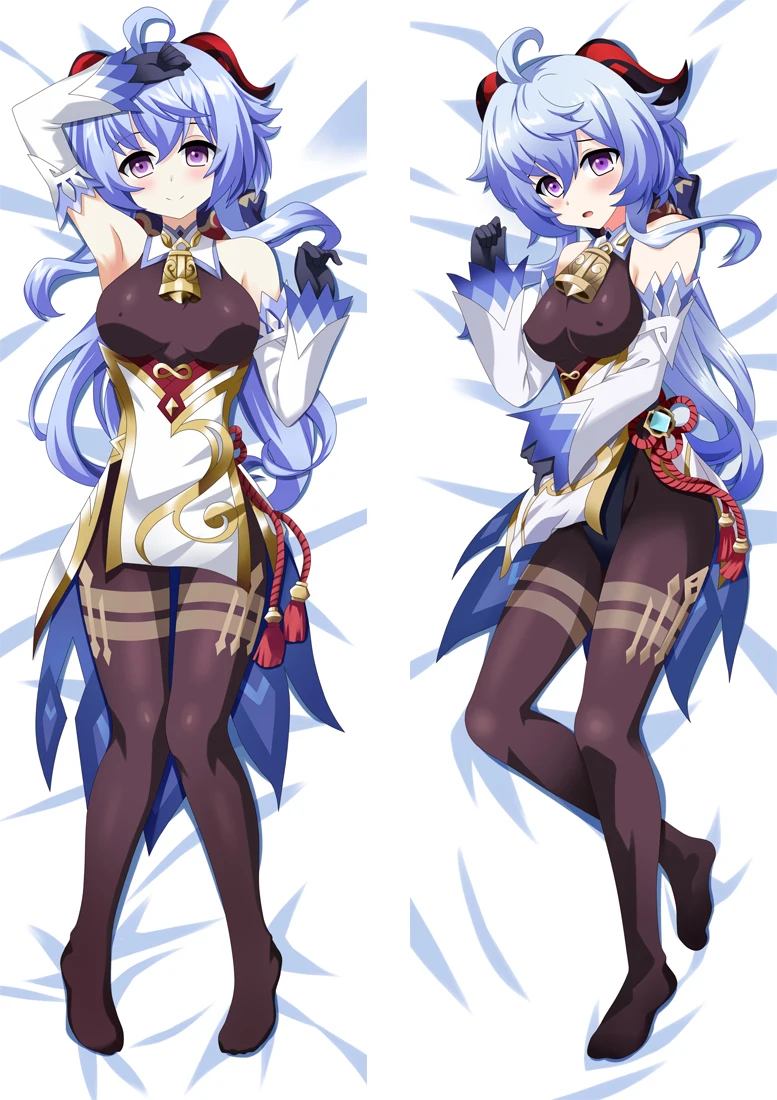 Игра Genshin воздействия ганю Косплэй Сексуальная Подушка Dakimakura Чехол обниматься