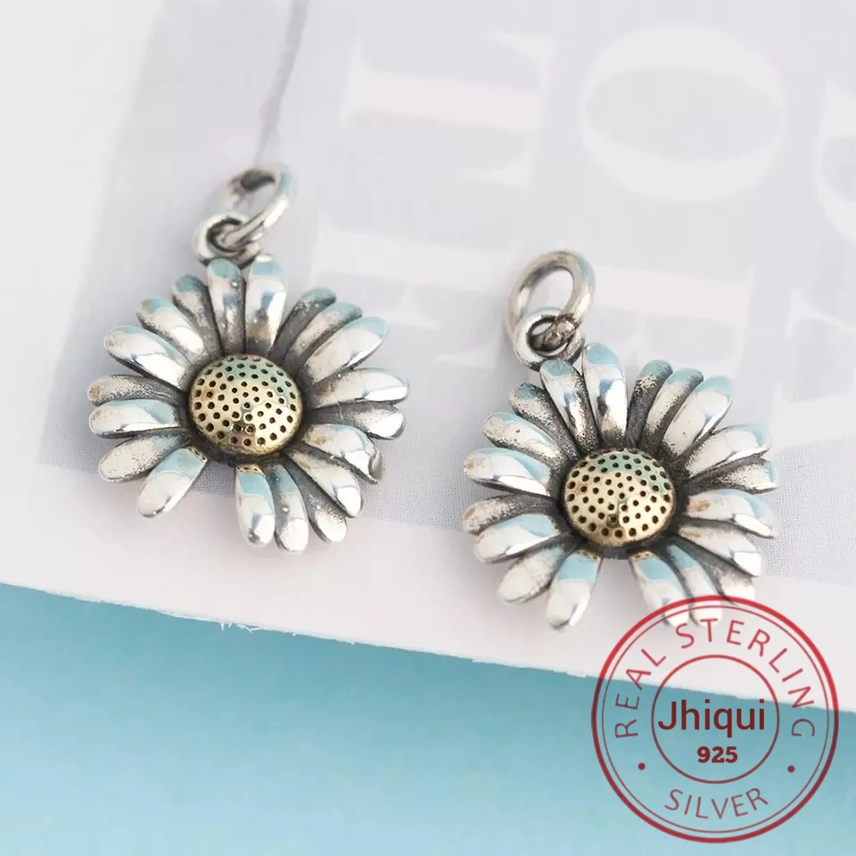 

Подвеска в виде цветка маргаритки из серебра 925 пробы