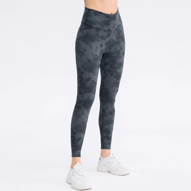 Yoga Pants Tights Sports Legging  Jacquard Sports Leggings High Waist Seamless Leggings Trousers Quick Dry Pants Workout Legging