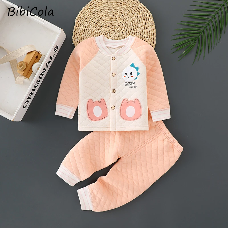 

Весенне-осенняя одежда для маленьких мальчиков и девочек милый кардиган с рисунком для новорожденных + брюки костюм из 2 предметов