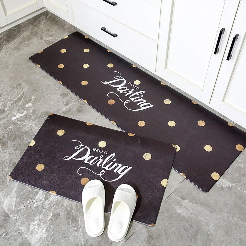 Высококачественные кухонные коврики ПВХ кожаные напольные большие для спальни