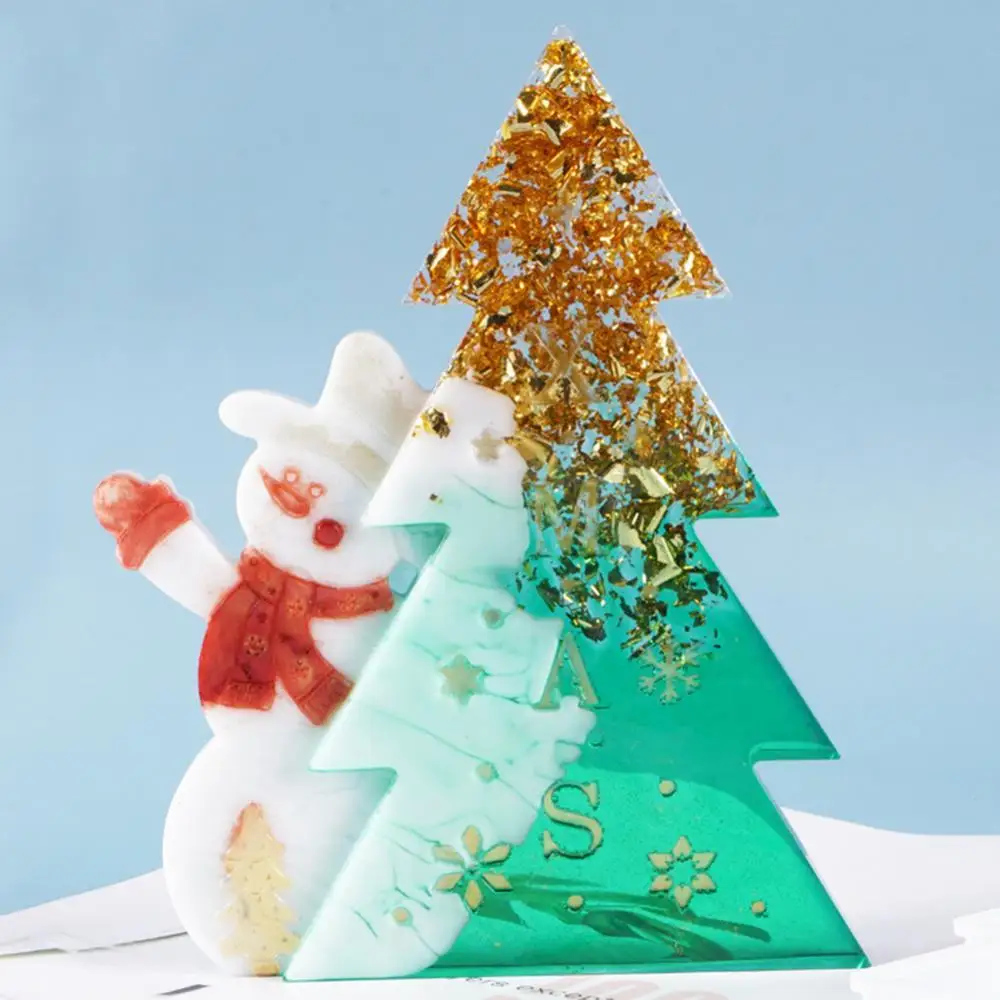 

DIY рождественская елка Снеговик Кристалл силиконовый эпоксидный орнамент домашний декор ремесло форма