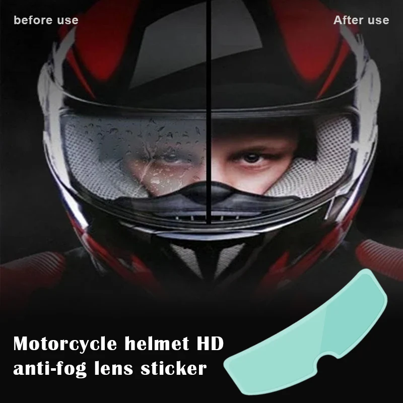 

Rainproof Anti-fog Helmet Patch Self-adhesive Clear Anti-fog Sticker for Helmet Cycling M8617